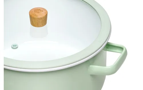 Garnek GERLACH Natur Enamel 20 cm Zielony