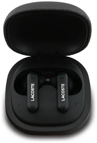 Słuchawki dokanałowe LACOSTE Iconic Petit Pique Czarny