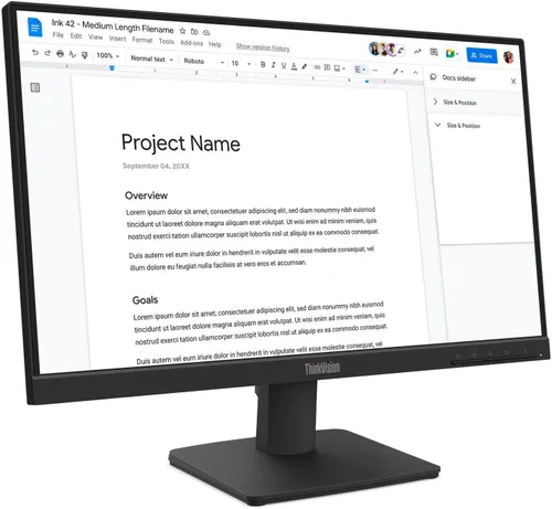 Monitor LENOVO ThinkVision S22-4E 21.5" 1920x1080px IPS 100Hz 4 ms