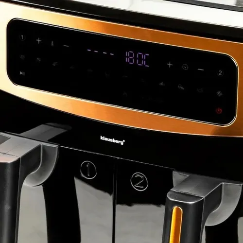 Air Fryer Frytkownica beztłuszczowa KLAUSBERG KB-7589 9.5l z podwójnym koszem 11 automatycznych programów