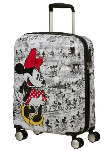 Walizka kabinowa American Tourister Wavebreaker Disney - Minnie comics white