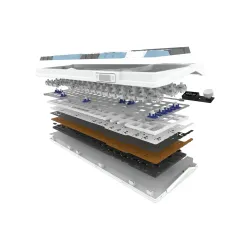 Klawiatura mechaniczna Aqirys Atria White Linear Biały