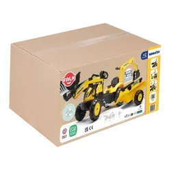 Falk Traktor Na Pedały Komatsu Z Łyżką Koparką I Przyczepą 2-5 Lat