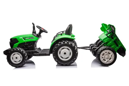 Traktor Na Akumulator Dla Dziecka Hc-306 24V 2X95W Przyczepa Eva LED Pilot