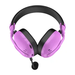 Słuchawki bezprzewodowe z mikrofonem Hator Hyperpunk 3 Wireless ESH19 ANC Nauszne Fioletowy