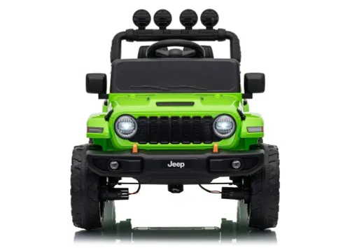 Auto Na Akumulator Jeep Rubicon 2X200W 24V Eva Skóra LED Pilot Radio MP3