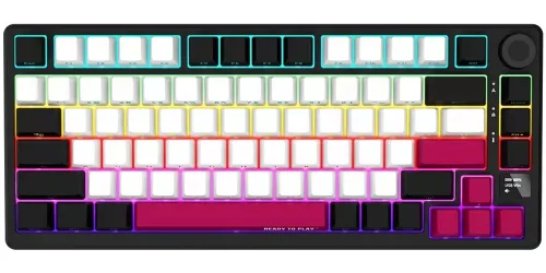 Klawiatura LORGAR KBP7075W Czarno-czerwony