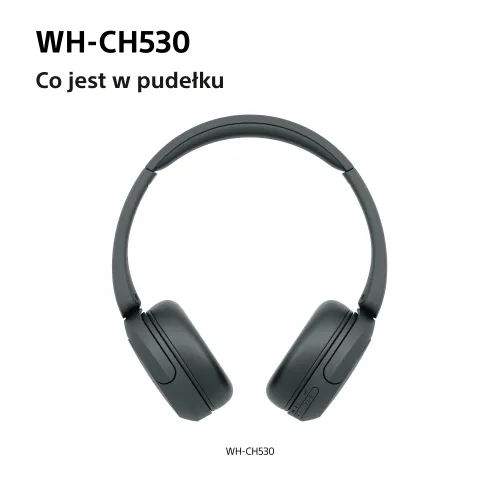 Słuchawki bezprzewodowe Sony WH-CH530 Nauszne Bluetooth 6.0 Czarny