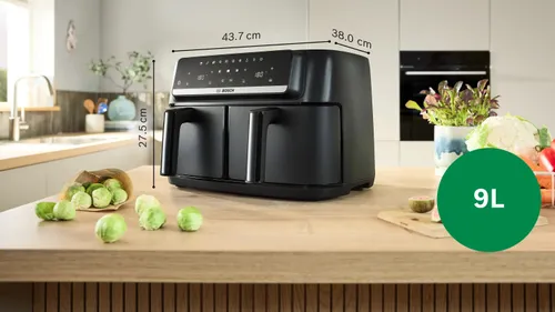 Air Fryer Frytkownica beztłuszczowa BOSCH serii 4 MAFD440B1 9l z podwójnym koszem