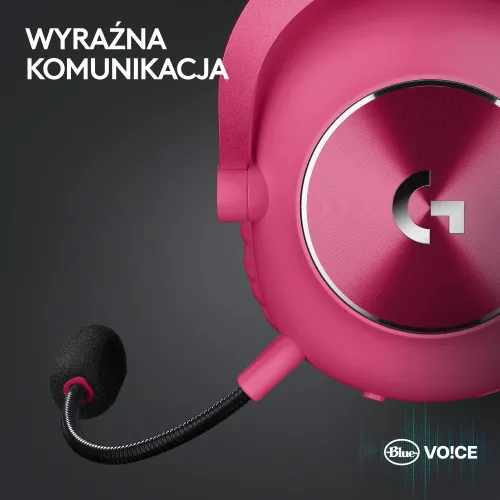 Беспроводные наушники с микрофоном Logitech G Pro X2 Lightspeed-magenta