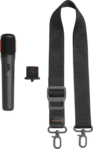 Power Audio JBL PartyBox On-The-GO 2 100W Bluetooth Mikrofon Karaoke Czarny