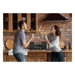 Wieża Blaupunkt MS46BT 100W Bluetooth Radio FM Czarno-brązowy