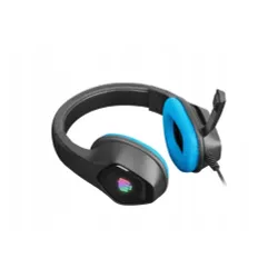 Słuchawki przewodowe z mikrofonem Fury Phantom Nauszne Czarno-niebieski