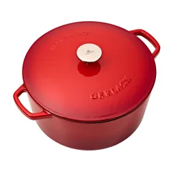 Garnek Gerlach Natur Iron Indukcja Żeliwo 5l Czerwony