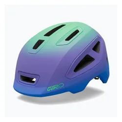 Kask rowerowy dziecięcy Giro Scamp II matte blue jewel/vivid green