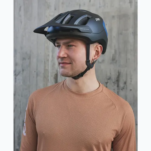 Kask rowerowy POC Axion uranium black/opal blue metallic/matt