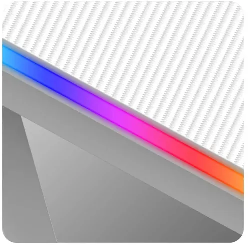 Biurko gamingowe HUZARO Hero 4.8 RGB Biały