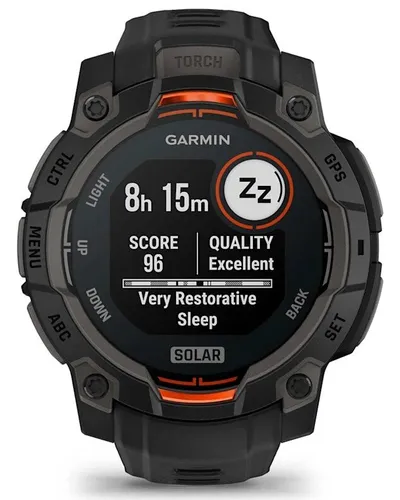 Smartwatch GARMIN Instinct 3 45mm Solar Czarny