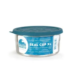 Okrągły pojemnik / śniadaniówka ECOlunchbox Seal Cup XL™ 769 ml - dark teal