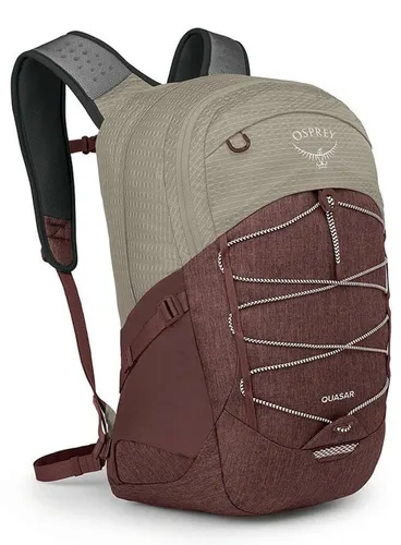 Городской рюкзак Osprey Quasar 26 - sawdust tan / raisin red