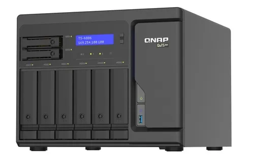 Сетевое хранилище QNAP NAS TS-h886-D1622-16G 8x0HD D D-1622 q-c 2.6 Ghz 16GB