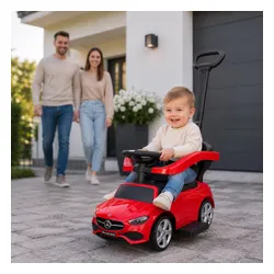 Jeździk Mercedes 4w1 chodzik, pchacz c-class 63 amg, jeździdełko dla dzieci, autko