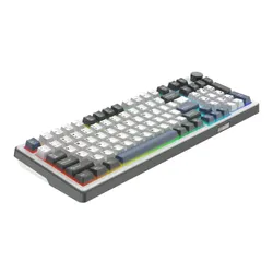 Klawiatura gamingowa White Shark Excalibur biała KTT Wine Red RGB Hot-Swap