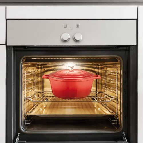 TESCOMA Bordeaux 6,8 l czerwony - garnek aluminiowy z pokrywką