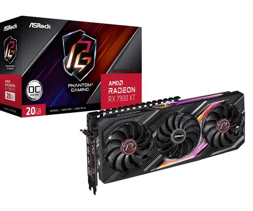 Karta graficzna ASrock Radeon RX 7900 XT Phantom Gaming OC 20GB GDDR6 320bit FSR