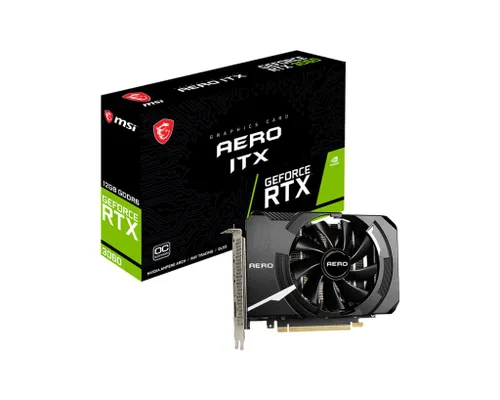 Karta graficzna MSI GeForce RTX 3060 AERO ITX OC 12GB GDDR6 192bit DLSS