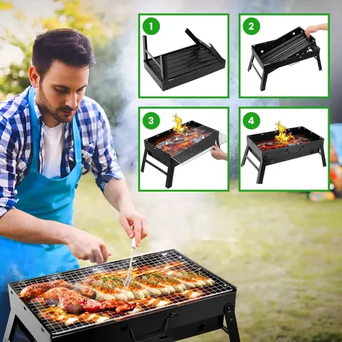 Grill węglowy EXTRALINK GL-640 Turystyczny 35 x 27 cm