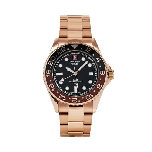 İsviçre Alpine Askeri Saati 7052.1164 Black / Rose Gold / Rose Gold