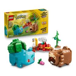 LEGO 72155 Pokémon SMART Play Bulbasaur i Bidoof z krzewem jagody
