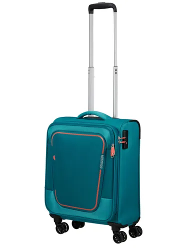 Walizka kabinowa American Tourister Pulsonic - stone teal