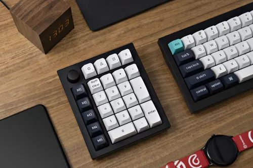 Klawiatura KEYCHRON Q0 Max Wireless Number Pad Switch Gateron Jupiter Banana Czarno-biały