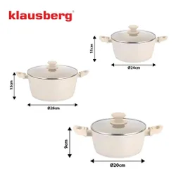 Zestaw garnków KLAUSBERG KB-7961 (6 elementów)
