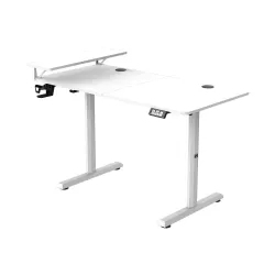 Biurko Ultradesk HIGHLANDER 120cm Regulacja wysokości Biały