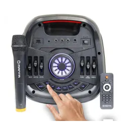 Power Audio Manta SPK5310PRO 120W Bluetooth Radio FM Mikrofon Karaoke Czarny