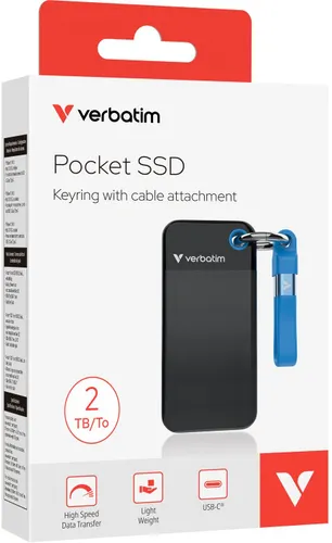 Dysk VERBATIM Pocket 2TB SSD Czarno-niebieski
