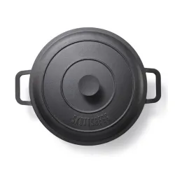 SKOTTSBERG Cast Iron 31,5 cm - patelnia żeliwna na ognisko nieprzywierająca z pokrywką