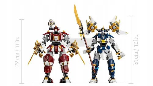 LEGO Ninjago 71870 Bliźniacze tytanowe mechy, zestaw klocków 12+
