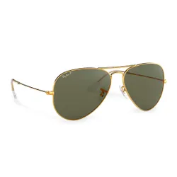 Okulary przeciwsłoneczne Ray-Ban Aviator 0RB3025 Gold/Green - Rozmiar (EU) 58