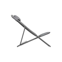 Leżak z zagłówkiem Lafuma Mobilier Maxi Transat Plus BeComfort® - silver grey