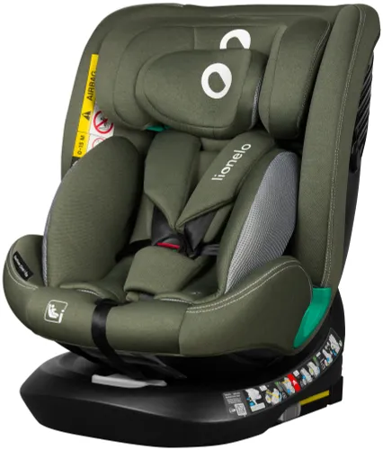 Fotelik samochodowy LIONELO Bastiaan One-i-Size 40-150 cm (0-36 kg) Zielony