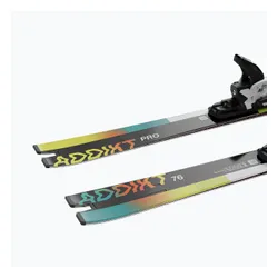 Narty zjazdowe Salomon Addikt Pro 76 + wiązania MI12 GW white/black/capri breeze