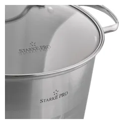 Garnek wysoki ze stali nierdzewnej z pokrywką Starke Pro Barcelo 20 l