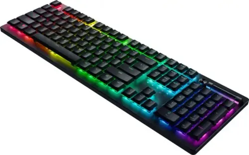 Klawiatura mechaniczna Razer DeathStalker V2 Pro Clicky Optical Switch Purple Czarny