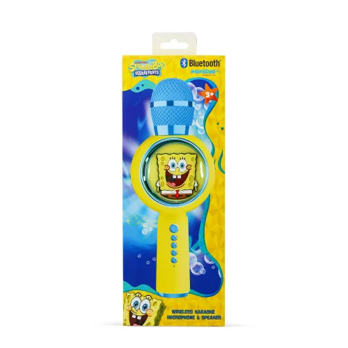 Mikrofon z głośnikiem Bluetooth OTL Technologies Karaoke SPONGEBOB 5W Żółty