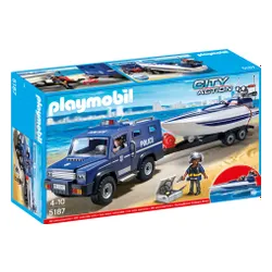 Playmobil Motorlu Botlu Polis SUV (5187)