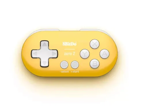 Pad 8BitDo Zero 2 Bluetooth mini Kontroler do PC, Nintendo Switch, Android Bezprzewodowy Żółty